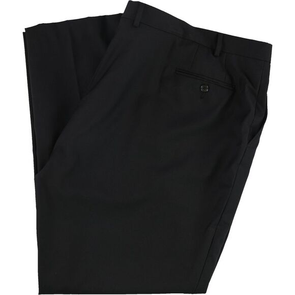 Ralph Lauren Mens Solid Dress Pants Slacks, Black, NWT